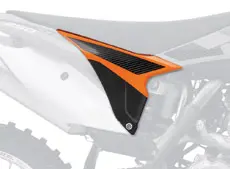 UFO kryty vzduchového filtru KTM SX '13-'16, SXF '13-'15 barva OEM '13-14 (oranžová/černá) (UFO kryty vzduchového filtru KTM SX '13-'16, SXF '13-'15)