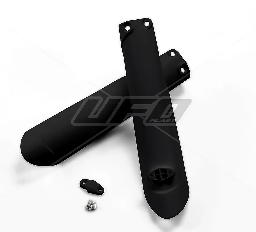 UFO kryty předních tlumičů KTM SX/SXF 15-22, EXC/EXCF 16-23 TPI, barva černá - nahrazuje GG07131001 (UFO kryty předních tlumičů KTM SX/SXF 15-22,)