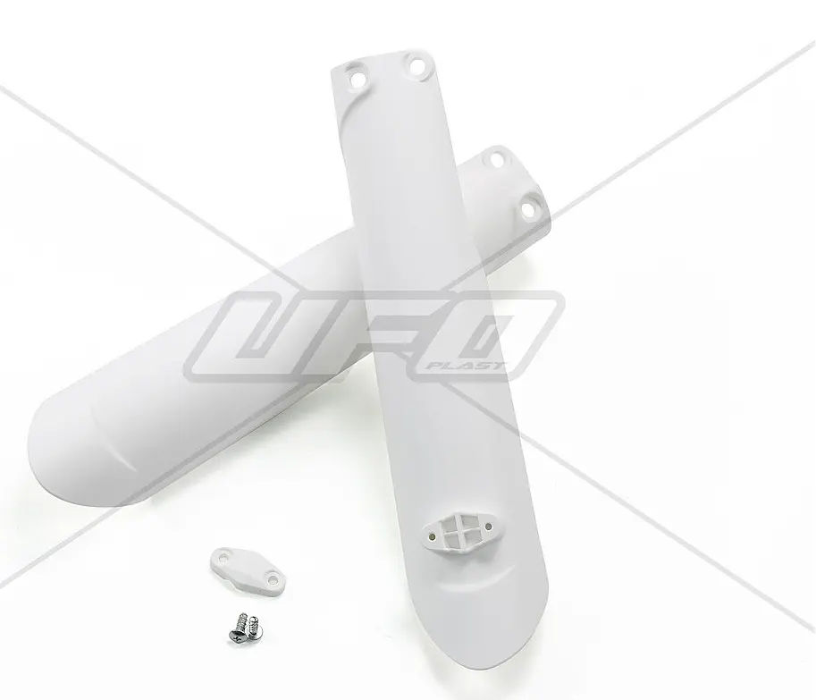 UFO kryty předních tlumičů KTM SX/SXF 15-22, EXC/EXCF 16-23 TPI, barva bílá (UFO kryty předních tlumičů KTM SX/SXF 15-22, EXC/EXCF 16-23 TPI, barva)