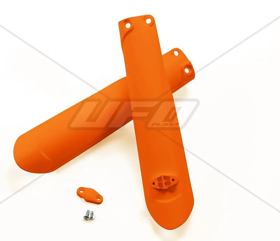 UFO kryty předních tlumičů KTM SX/SXF 15-22, EXC/EXCF 16-23, TPI, barva oranžová (UFO kryty předních tlumičů KTM SX/SXF 15-22, EXC/EXCF 16-23, TPI,)
