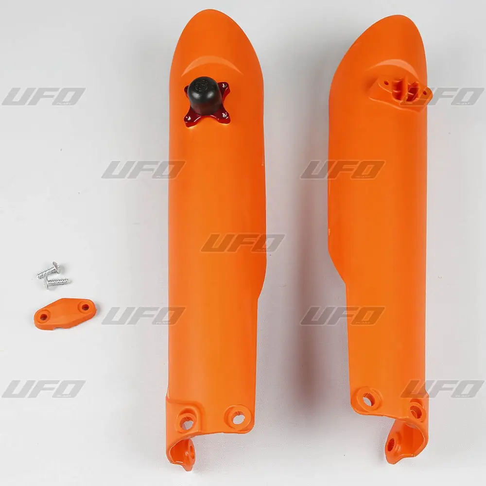 UFO kryty předních tlumičů KTM SX / SX-F 15-22, se zámkem barva oranžová (UFO kryty předních tlumičů KTM SX / SX-F 15-22, se zámkem barva oranžová)