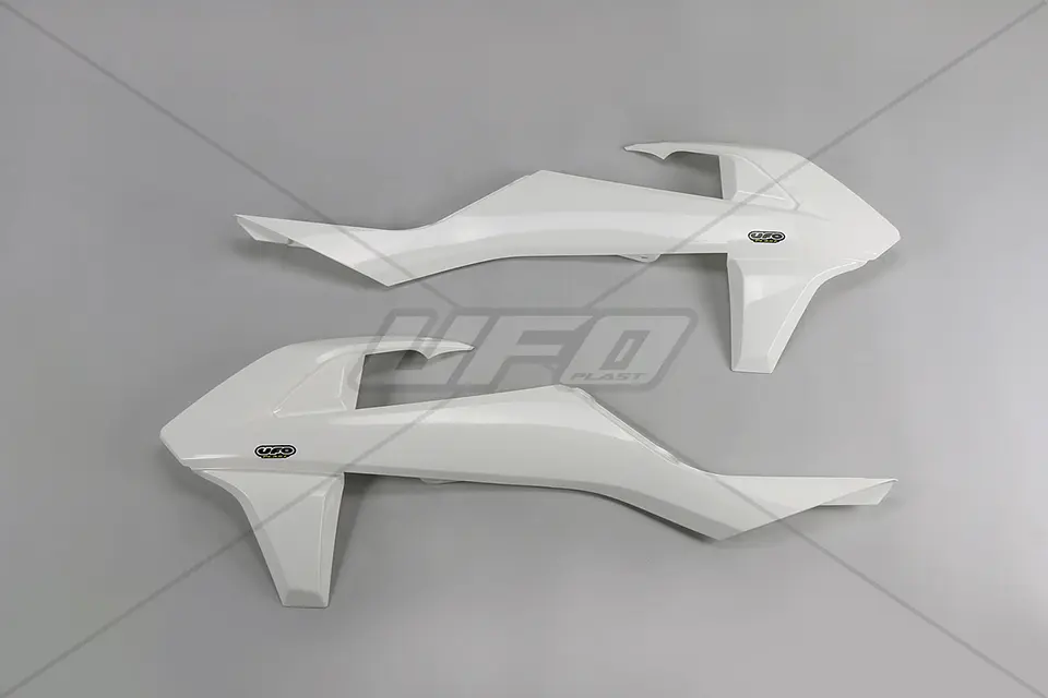 UFO kryty chladiče KTM SX/SXF 16-18 (kromě SX 250 16), EXC/EXCF TPI 17-19, barva bílá (UFO kryty chladiče KTM SX/SXF 16-18 (kromě SX 250 16),)