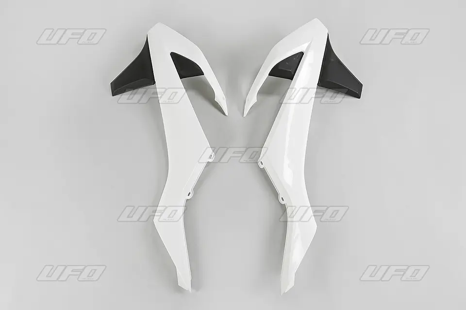 UFO kryty chladiče KTM SX/SXF 16-18 (kromě SX 250 16), EXC/EXCF TPI 17-19, barva OEM (bílá/černá) (UFO kryty chladiče KTM SX/SXF 16-18 (kromě SX 250)