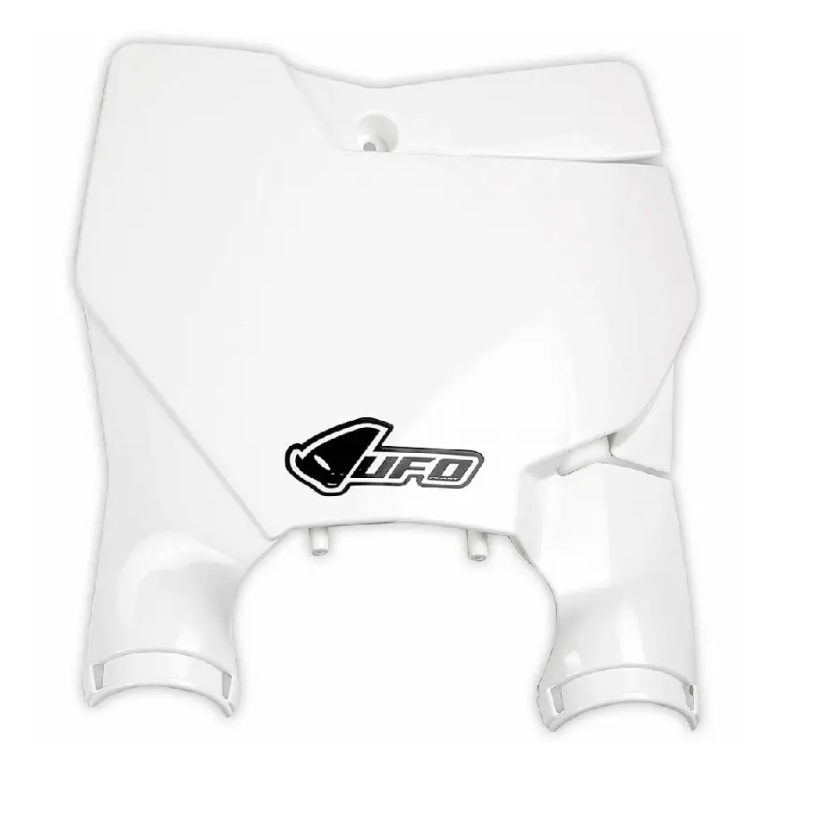 UFO tabulka na startovací číslo KTM SX/SXF 16-22, (kromě SX 250 16) barva bílá (s kryty tlumičů) (UFO tabulka na startovací číslo KTM SX/SXF 16-22,)