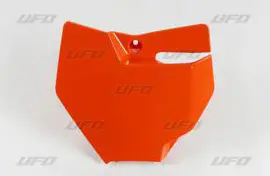 UFO tabulka na startovací číslo KTM SX 85 18-24, GAS GAS MC 85 21-24, barva oranžová (UFO tabulka na startovací číslo KTM SX 85 18-24, GAS GAS MC 85)