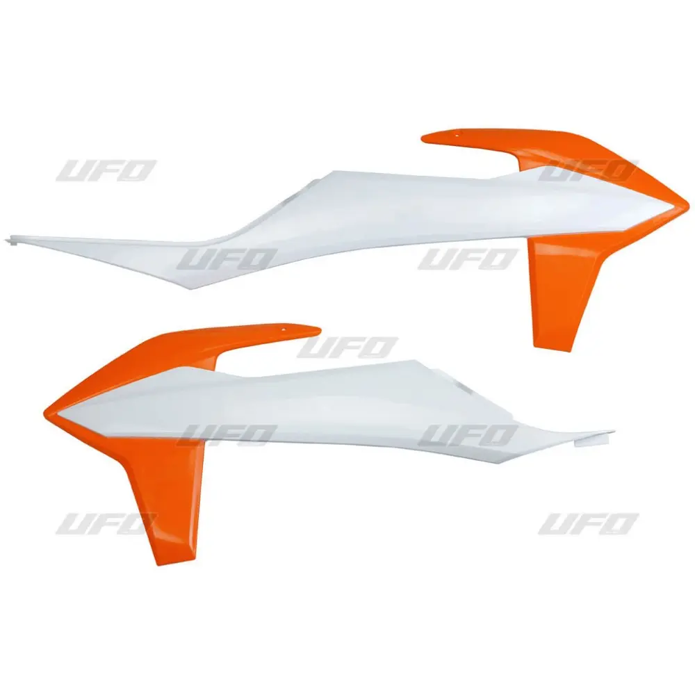 UFO kryty chladiče KTM SX/SXF 19-20 barva OEM (bílá oranžová) (UFO kryty chladiče KTM SX/SXF 19-20 barva OEM (bílá oranžová))