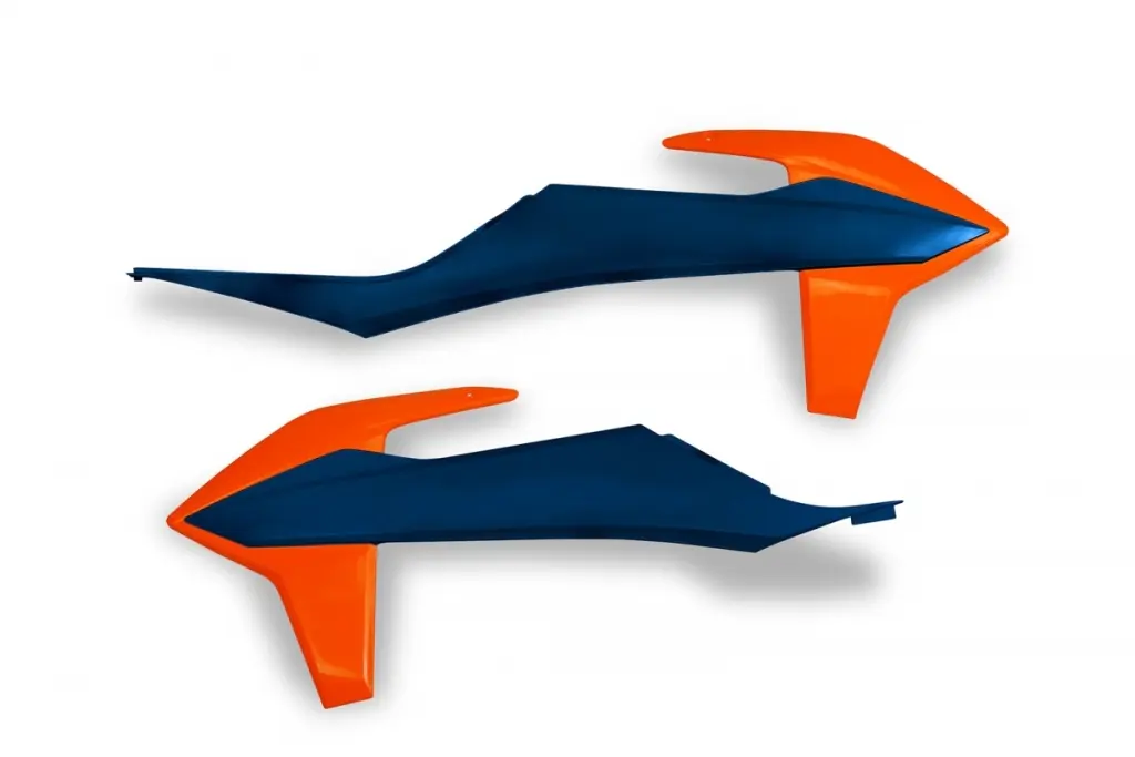 UFO kryty chladiče KTM SX/SXF(SX-F) 125/150/250/350/450 19-22, EXC 125 20-21, EXC/EXCF(EXC-F) 150/250/300/350/450/500 TPI 20-2023 barva