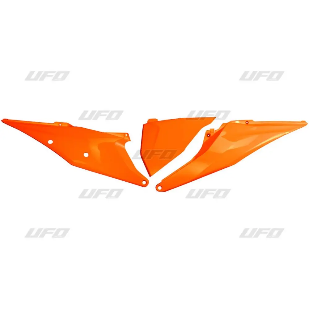 UFO boční tabulky na startovací číslo KTM SX/SXF(SX-F) 125/150/250/350/450 19-22, EXC 125 20-21, EXC/EXCF(EXC-F) 150/250/300/350/450/500 TPI 20-2023 s