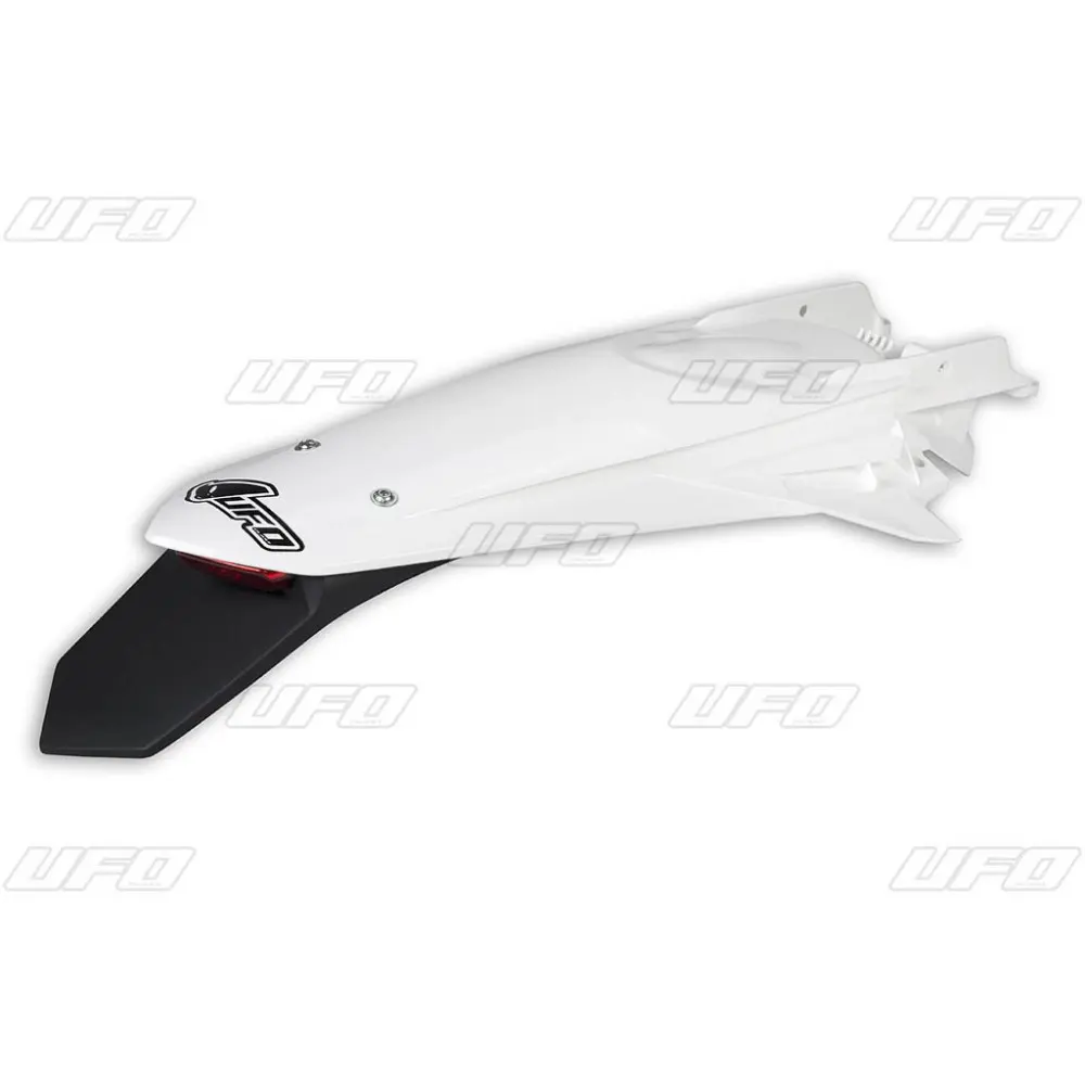 UFO blatník zadní KTM EXC 125 20-21, EXC/EXCF(EXC-F) 150/250/300/350/450/500 TPI 20-2023 barva bílá ( ENDURO se světlem LED ) (UFO blatník zadní KTM)