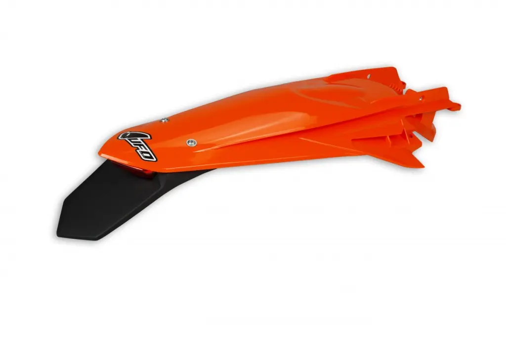 UFO blatník zadní KTM EXC 125 20-21, EXC/EXCF(EXC-F) 150/250/300/350/450/500 TPI 20-2023 barva oranžová ( ENDURO se světlem LED ) (UFO blatník zadní)