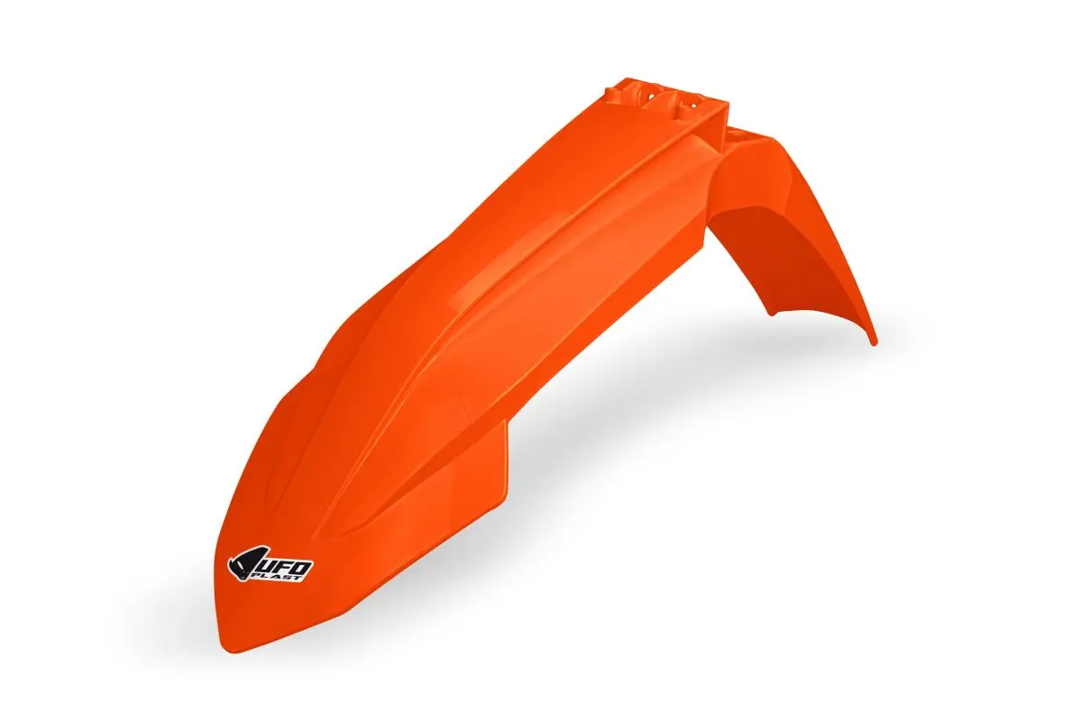 UFO přední blatník KTM SX/SXF(SX-F) 125/250/300/350/450F TBI 23-26, EXC/EXCF(EXC-F) 150/250/300/350/450/500 TBI 24-26 barva oranžová ( )