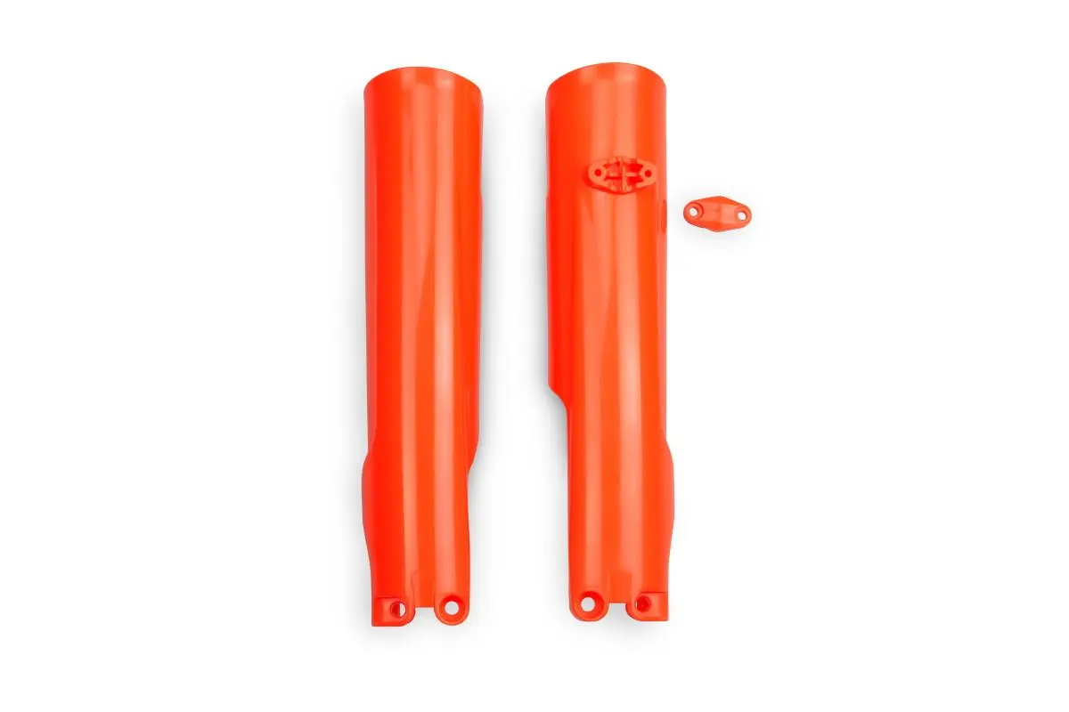 UFO kryty předních tlumičů KTM SX/SXF(SX-F) 125/250/300/350/450F TBI 23-26, EXC/EXCF(EXC-F) 150/250/300/350/450/500 TBI 24-26 barva oranžová