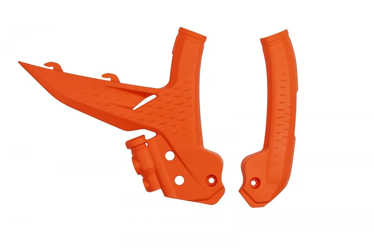 UFO kryty rámu KTM SX/SXF(SX-F) 125/250/300/350/450F TBI 23-26, EXC/EXCF(EXC-F) 150/250/300/350/450/500 TBI 24-26 barva oranžová (UFO kryty rámu KTM)