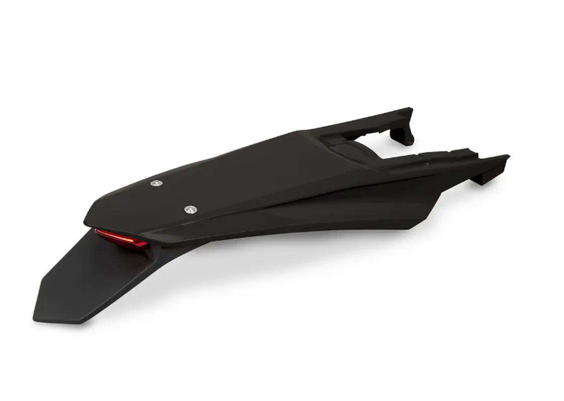 UFO zadní blatník KTM EXC/EXCF(EXC-F) 150/250/300/350/450/500 TBI 24-26 barva černá (se světlem LED) (UFO zadní blatník KTM EXC/EXCF(EXC-F))