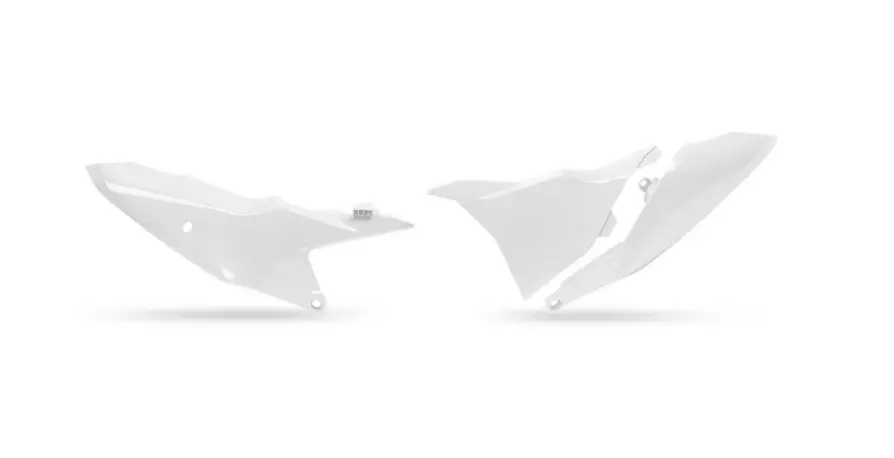 UFO boční tabulky na startovací číslo KTM SX 85 18-26 barva bílá (UFO boční tabulky na startovací číslo KTM SX 85 18-26 barva bílá)