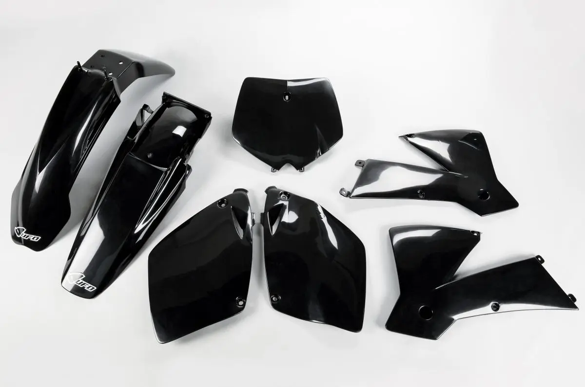 UFO kompletní sada plastů KTM SX-SXF 01-02 barva černá (UFO kompletní sada plastů KTM SX-SXF 01-02 barva černá)