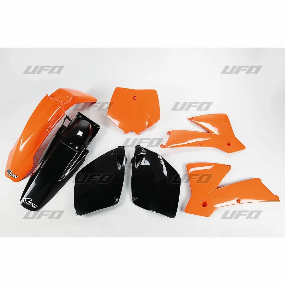 UFO kompletní sada plastů KTM SX-SXF 01-02 barva OEM (oranžová/černá) (KT501E999) ( )