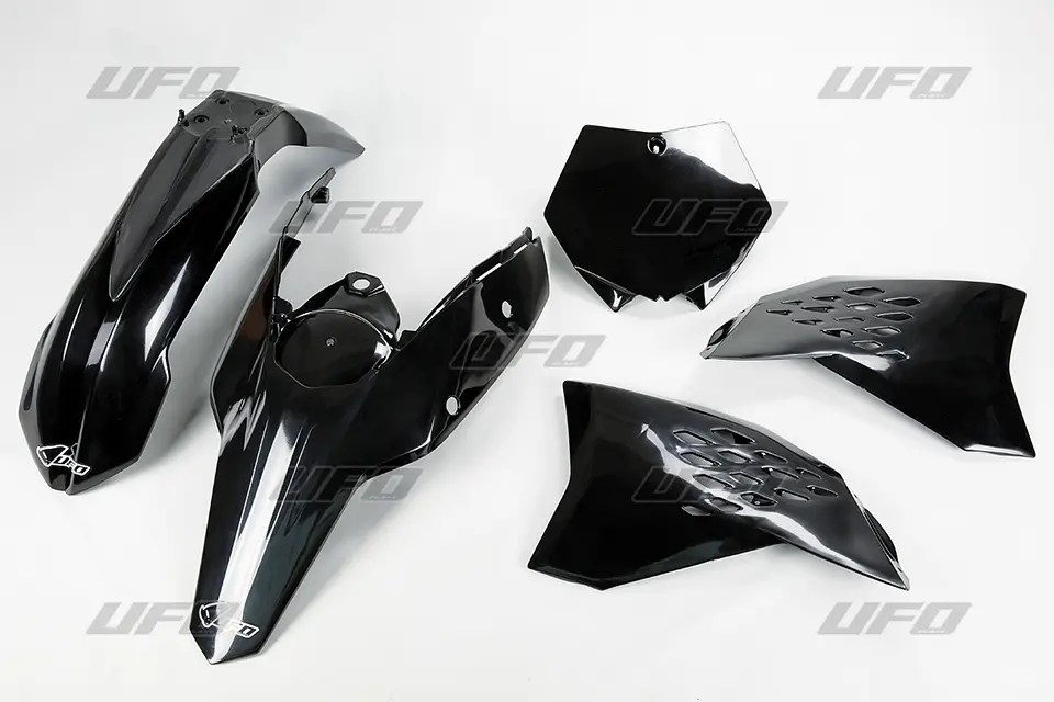 UFO kompletní sada plastů KTM SX/SXF 07-10 barva černá (KT506E001) (UFO kompletní sada plastů KTM SX/SXF 07-10 barva černá (KT506E001))