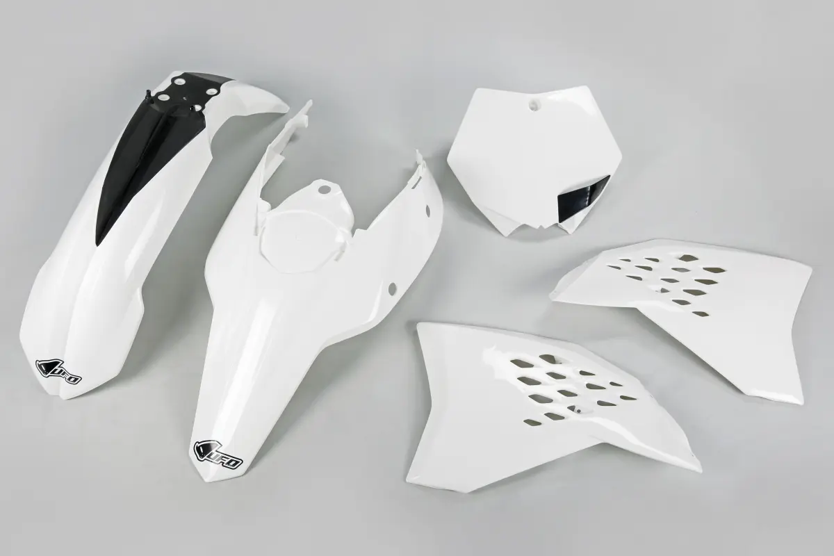 UFO kompletní sada plastů KTM SX/SXF 07-10 barva bílá - nahrazuje KTKIT507047 ( )