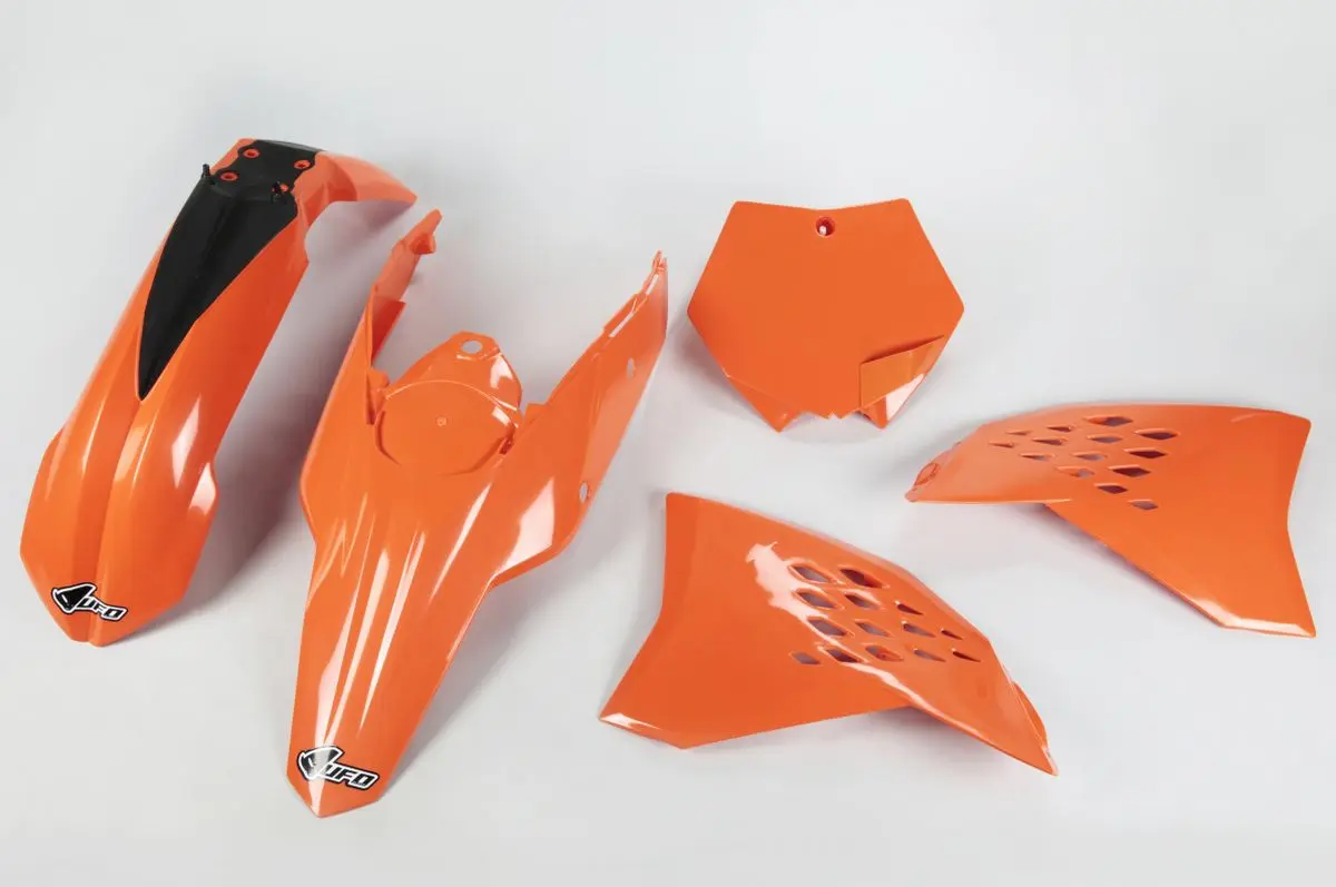 UFO kompletní sada plastů KTM SX/SXF 07-10 barva oranžová (UFO kompletní sada plastů KTM SX/SXF 07-10 barva oranžová)