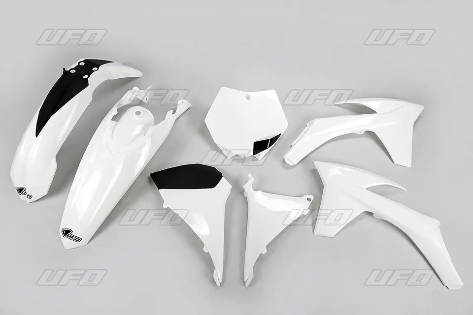 UFO kompletní sada plastů KTM SX 11 barva bílá (KT509E047) (UFO kompletní sada plastů KTM SX 11 barva bílá (KT509E047))