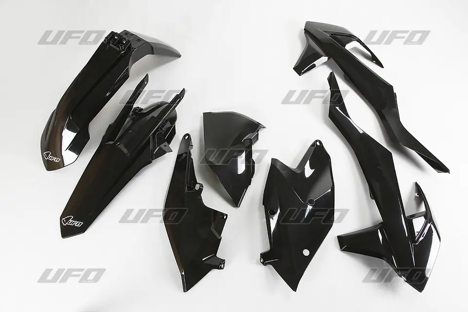 UFO kompletní sada plastů KTM EXC/EXC-F TPI 17-19, barva černá (KT518E001) (UFO kompletní sada plastů KTM EXC/EXC-F TPI 17-19, barva černá)
