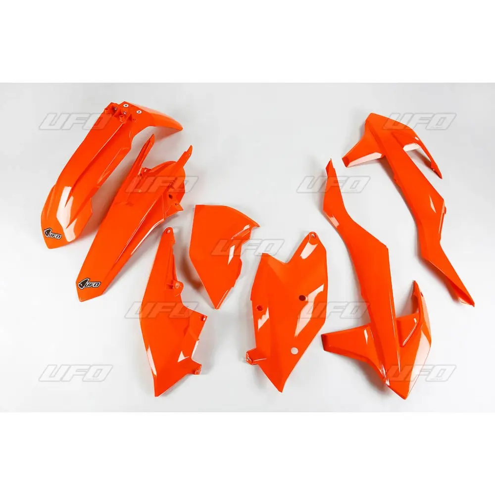 UFO kompletní sada plastů KTM EXC/EXC-F TPI 17-19, barva oranžová fluorescenční (KT518FFLU) (UFO kompletní sada plastů KTM EXC/EXC-F TPI 17-19, barva)