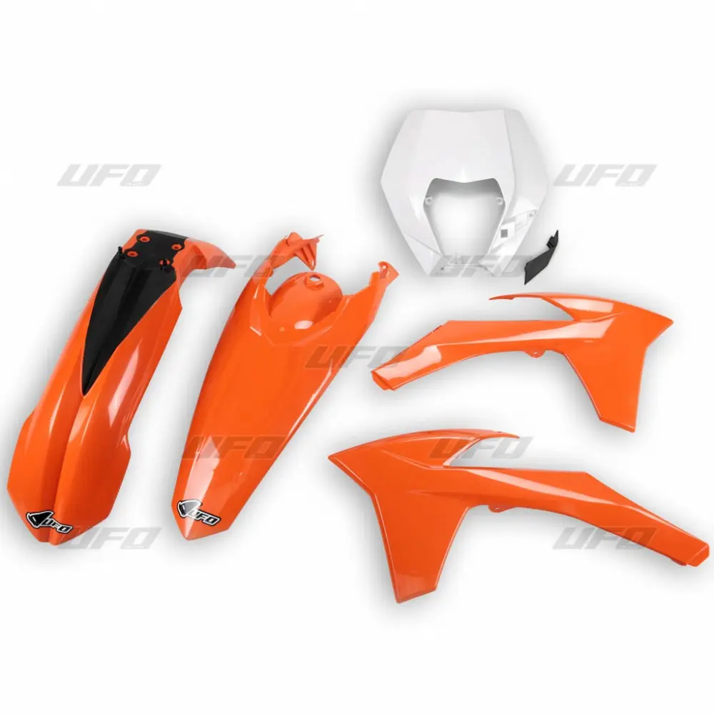 UFO kompletní sada plastů KTM EXC/EXCF 12-13 barva OEM (oranžová/bílá) (KT521E999) (UFO kompletní sada plastů KTM EXC/EXCF 12-13 barva OEM)