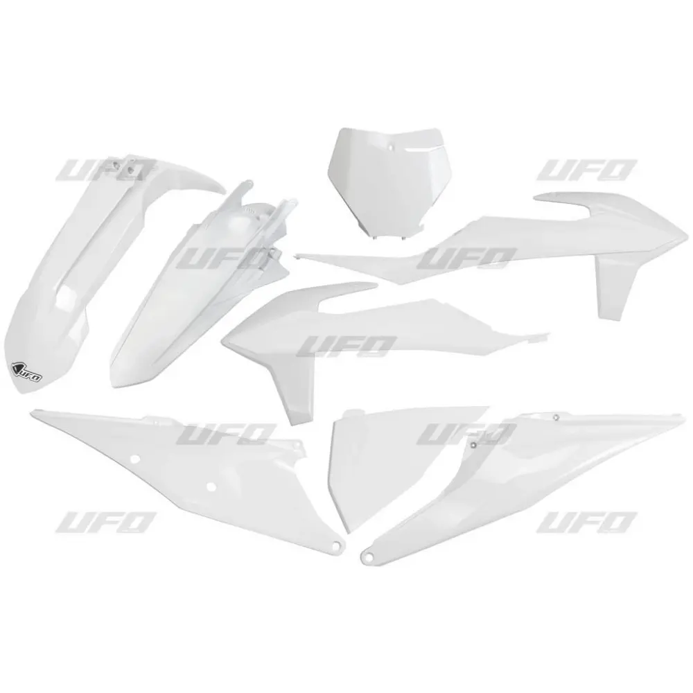 UFO kompletní sada plastů KTM SX 125/150/250 19-22, SXF (SX-F) 250/350/450 19-22 barva bílá (KT522E047) (UFO kompletní sada plastů KTM SX 125/150/250)