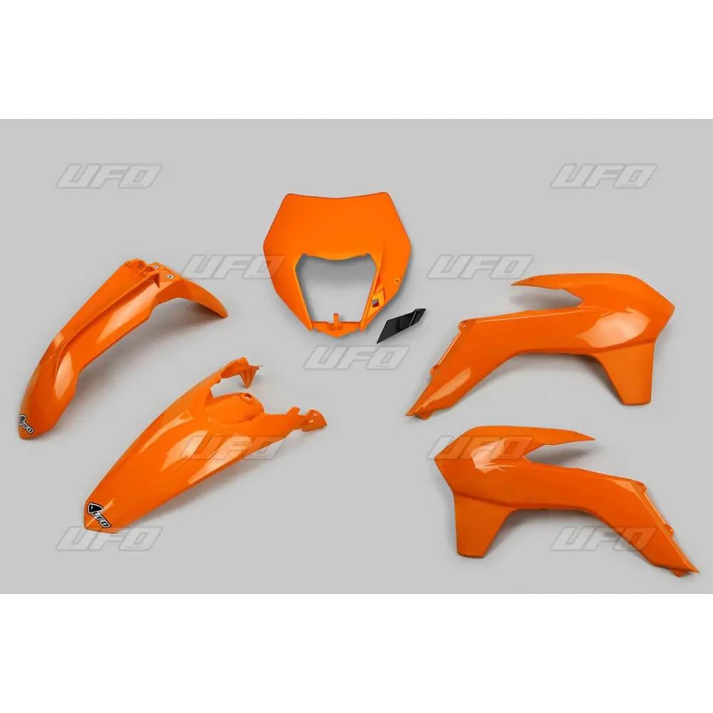 UFO kompletní sada plastů KTM EXC/EXCF 14-16 s krytem světla barva oranžová (KT524E127) ( )