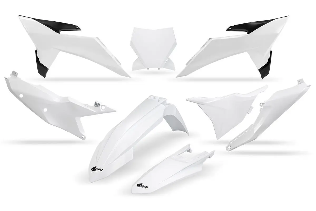 UFO kompletní sada plastů KTM SX 125 / 150 / 250 / 300 25-26, SXF (SX-F) 250 / 350 / 450 25-26 barva bílá ( )