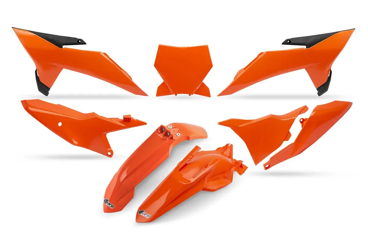 UFO kompletní sada plastů s krytem světla KTM SX 85 25-26 barva oranžová (UFO kompletní sada plastů s krytem světla KTM SX 85 25-26 barva oranžová)