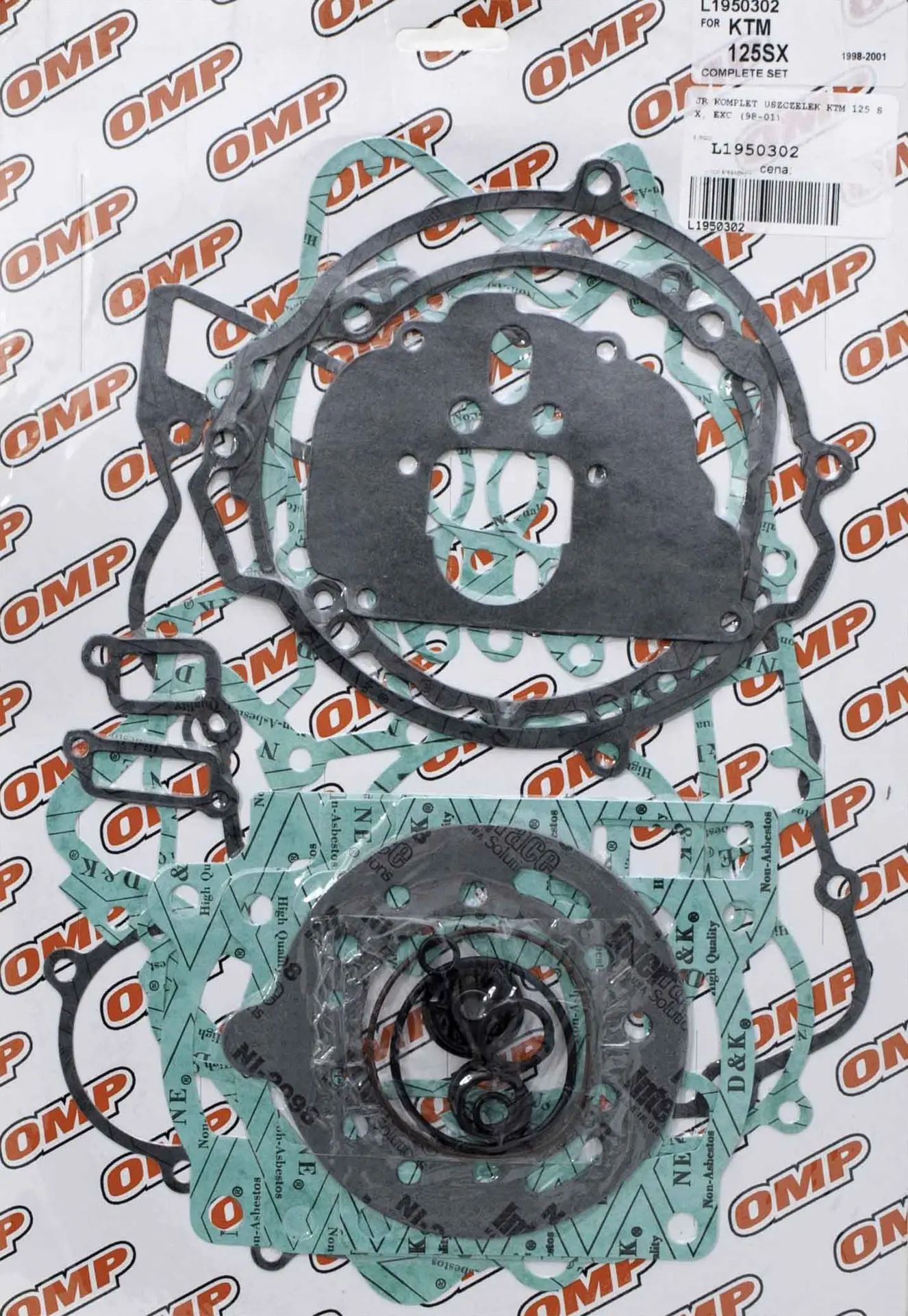 JR (OMP) VÝPRODEJ kompletní sada těsnění KTM 125 SX, EXC 98-01 (JR (OMP) VÝPRODEJ kompletní sada těsnění KTM 125 SX, EXC 98-01)