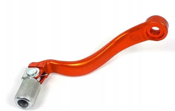 M.C. řadící páka KTM SX/EXC125 98-15,SX/EXC 250 01-04,SXF350 11-15,SXF450 07-12,SXF250 13-15 (ALU) (kovaná) oranžová koncovka ocelová (M.C. řadící)