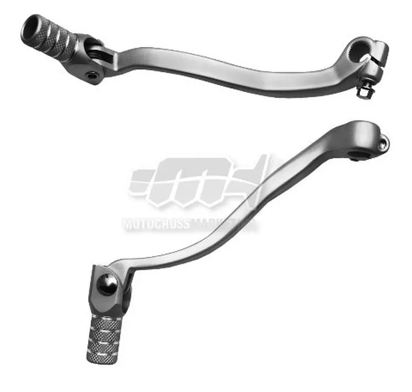 M.C. řadící páka KAWASAKI KX 250 F 04-05, RMZ 250 04-06 (hliníková) barva stříbrná, koncovka ocelová (M.C. řadící páka KAWASAKI KX 250 F 04-05, RMZ)