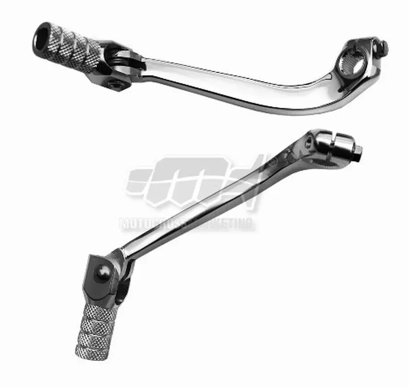 M.C. páčka řazení SUZUKI RMZ 250 07-25 (hliníková) (kovaná) barva stříbrná, koncovka hliníková (M.C. páčka řazení SUZUKI RMZ 250 07-25 (hliníková))
