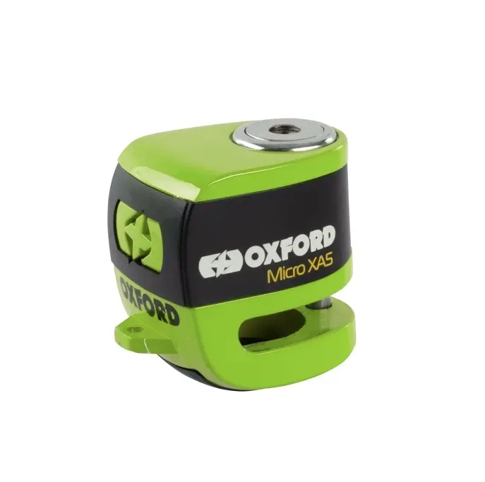 OXFORD zámek brzdového kotouče s alarmem ALPHA XA5 barva černá/oranžová fluo (čep 5,5 mm) (starý kód: LK288) (OXFORD zámek brzdového kotouče s)
