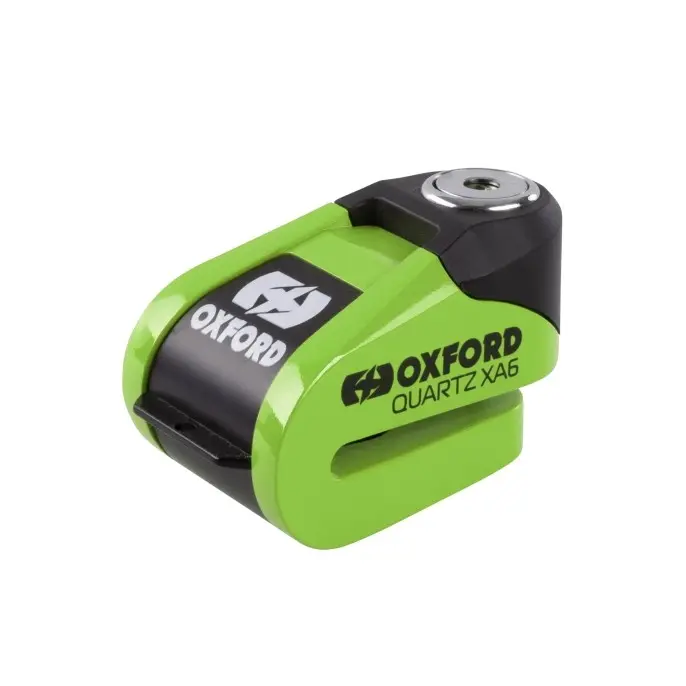 OXFORD zámek brzdového kotouče s alarmem ALPHA XA6 barva žlutá fluo (čep 6 mm) (starý kód: LK270) (OXFORD zámek brzdového kotouče s alarmem ALPHA XA6)