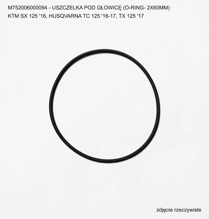 ATHENA těsnění pod hlavu (O-kroužek- 2X60mm) BETA RR125 18-24, KTM SX 125 16-24, HUSQVARNA TC 125 16-26, TX 125 18 (VITON 70), C02060600000,