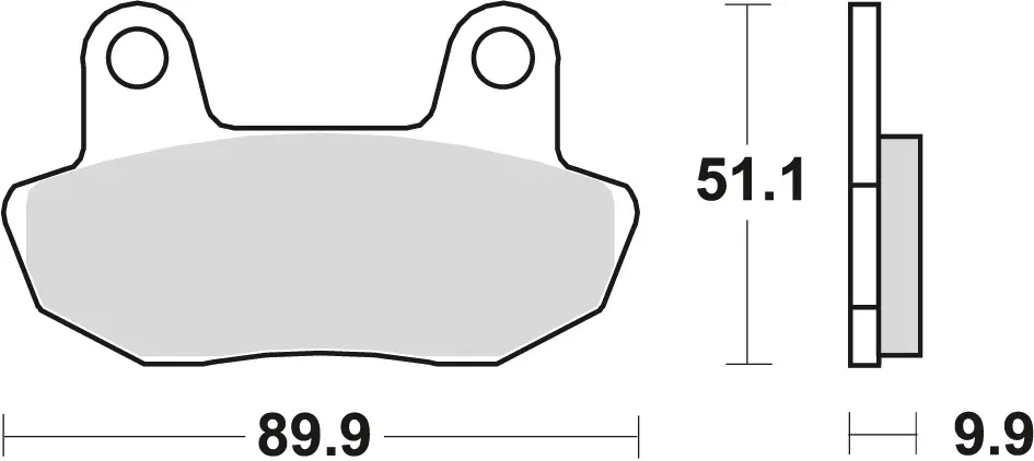 TRW ZF brzdové destičky KH90 organické HONDA CB 450 84-85, VT 750 83-86, přední ( )