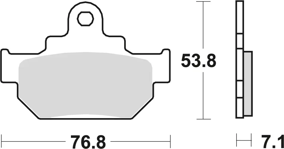 TRW ZF brzdové destičky KH106 organické SUZUKI GZ 125 98-04, VL 125 00-08, LS SAVAGE 650 86-01, přední (TRW ZF brzdové destičky KH106 organické)