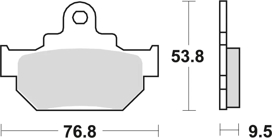 TRW ZF brzdové destičky KH106/2 organické HONDA MBX 125 84, SUZUKI RM 250 86, DR 600 85-89, DR 650 90-91, přední (TRW ZF brzdové destičky KH106/2)