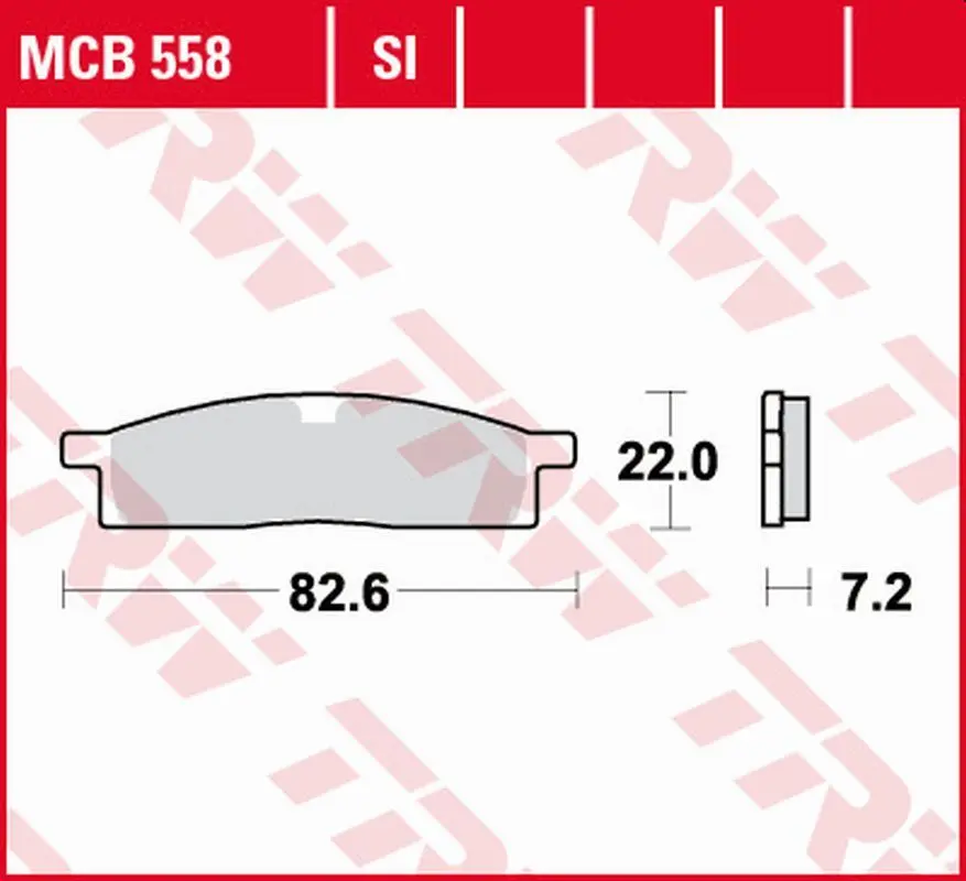 TRW ZF brzdové destičky KH119 sintrované offroad YAMAHA DT 50 98-, YZ 65 18-, YZ 80 86-01, YZ 85 02-, přední (TRW ZF brzdové destičky KH119)
