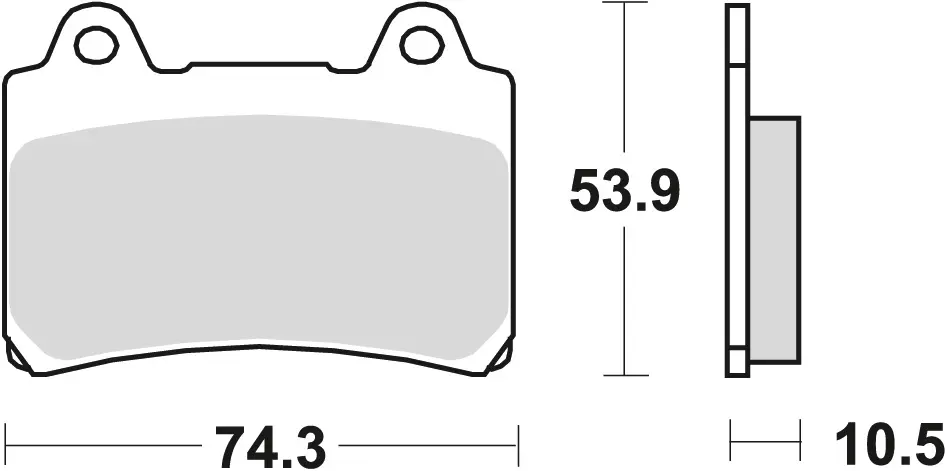 TRW ZF brzdové destičky KH123 organické YAMAHA SRX 600 88-95, FZ 750 89-94, XV 750 92-94, TDM 850 91-96, FJ 1200 88-97, XVZ 1300 86-01, XV 1600 99-04,