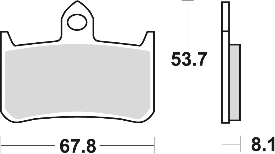 TRW ZF brzdové destičky KH187 organické HONDA RVF 750 94-97, CB 900 HORNET 02-06, CB 1300 X4 97-99, KAWASAKI KLR 250 82-84, přední (TRW ZF brzdové)