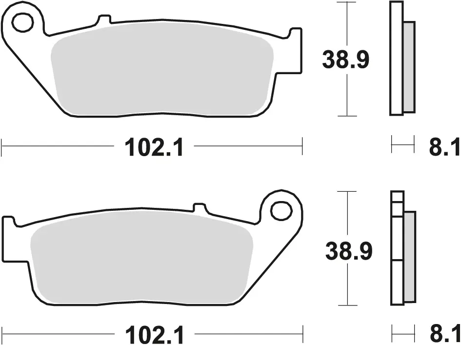 TRW ZF brzdové destičky KH142 sintrované STREET BMW C-EVOLUTION 14-, C 650 11-, SUZUKI BURGMAN 650 04-, přední (TRW ZF brzdové destičky KH142)