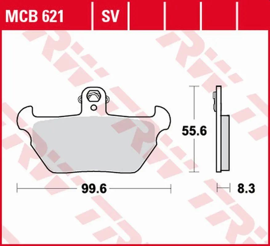 TRW ZF brzdové destičky KH407 organické BMW R 80R 91-95, K 1100LT/RS 90-98 přední (TRW ZF brzdové destičky KH407 organické BMW R 80R 91-95, K)