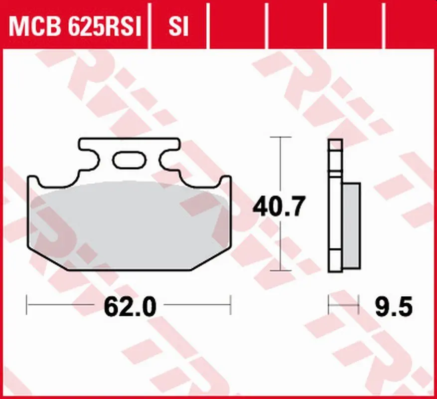 TRW ZF brzdové destičky KH152 sintrované OFFROAD závodní KAWASAKI KX 125/250/500 89-95, SUZUKI RM 125/250 89-95, RM-X 250 89-98, DR 350 90-99, YAMAHA