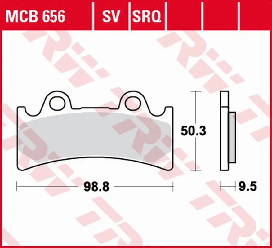 TRW ZF brzdové destičky KH190 sintrované STREET TRIUMPH DAYTONA 900 SUPER III 94-96, YAMAHA YZF 750R/SP 93-98, FZR 1000 GENESIS 95-95, přední (TRW ZF)