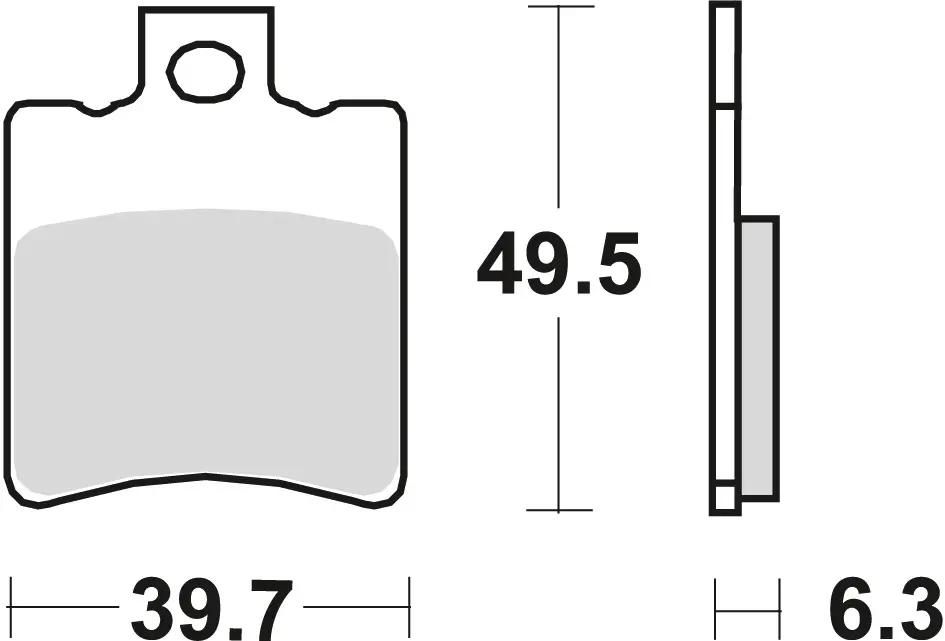 TRW ZF brzdové destičky KH193 organické SUZUKI AP 95-98, UX 99-00, YAMAHA NS 50 13-, YN 50 97-, XN 125 00-03, přední (TRW ZF brzdové destičky KH193)